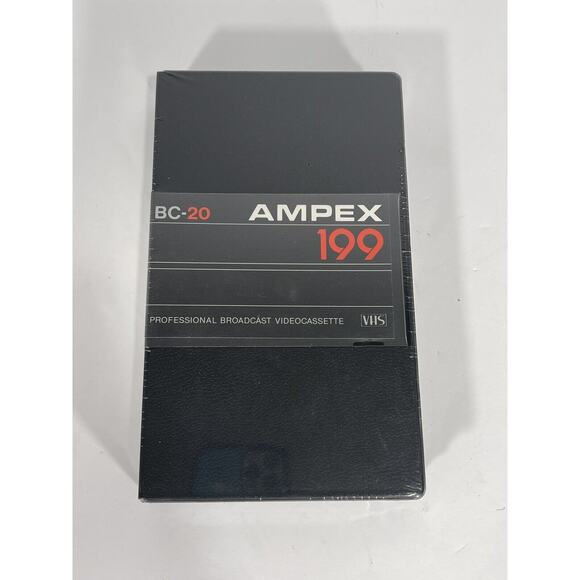Ampex 199 professional broadcast videocassete VHS BC20 Vintage Extremely Rare - Picture 1 of 7